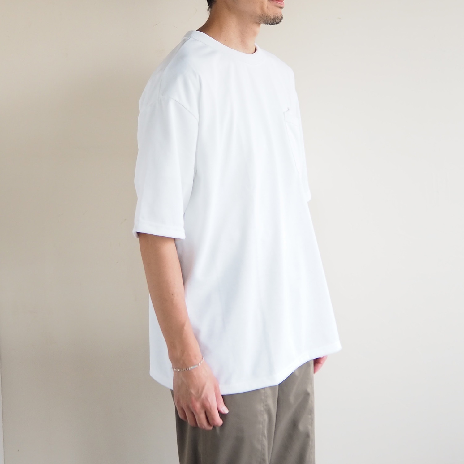 melple メイプル USEFUL SDU S/S ユースフルポケットTシャツ ホワイト
