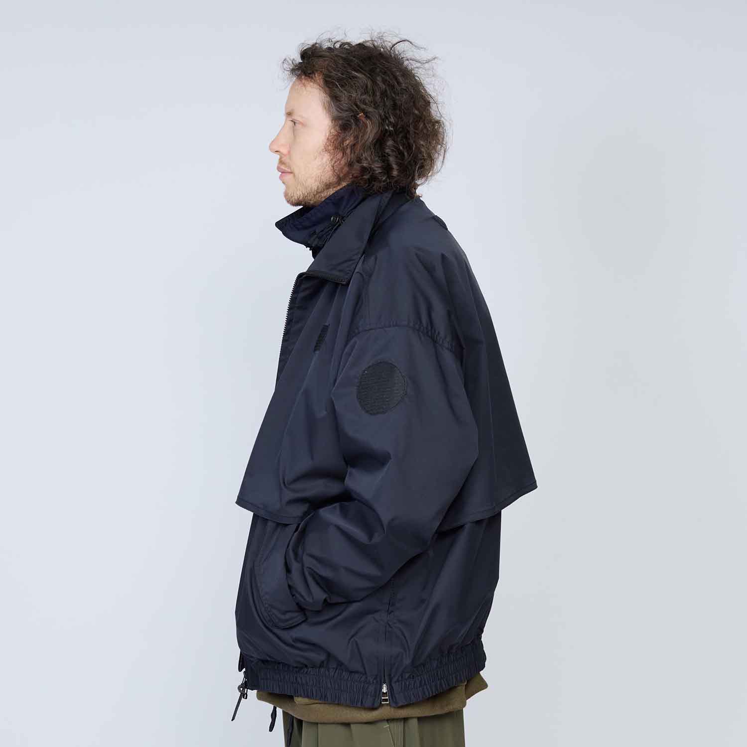 UNTRACE アントレース _188 ジップアップブルゾン CHARCOAL × DARK NAVY