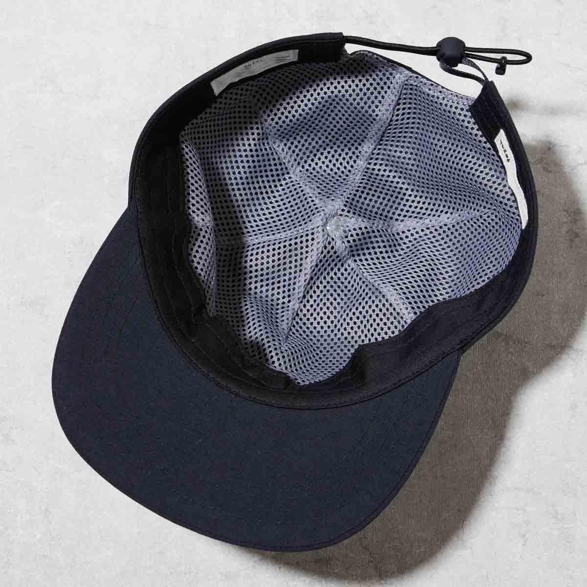 texnh テクネ TREFOIL PANELLED CAP 3パネルキャップ BLACK ブラック