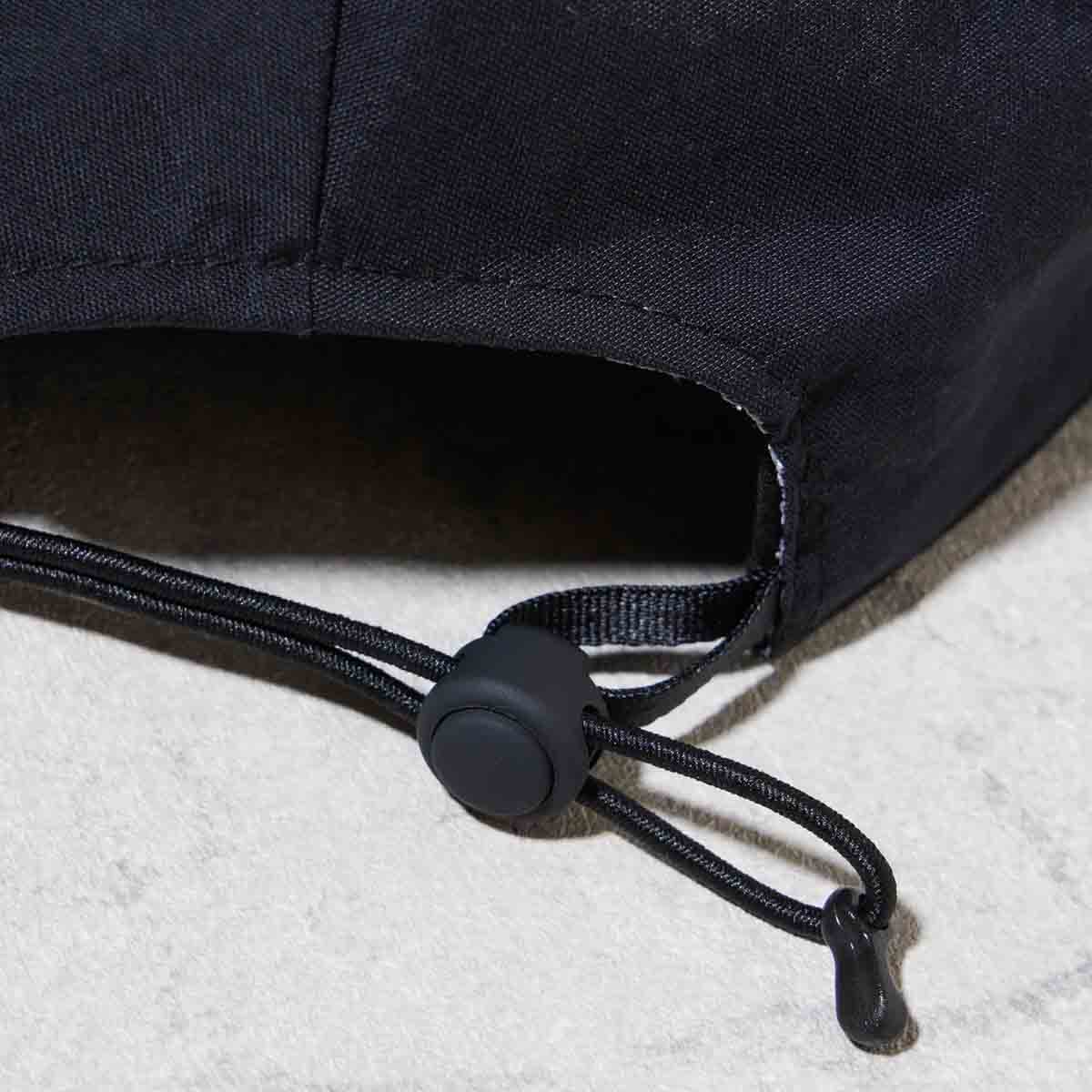 texnh テクネ TREFOIL PANELLED CAP 3パネルキャップ BLACK ブラック