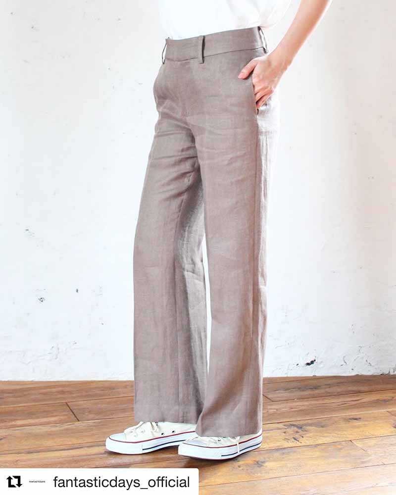 STRAIGHT WOMEN'S ストレートリネンパンツ ウィメンズ