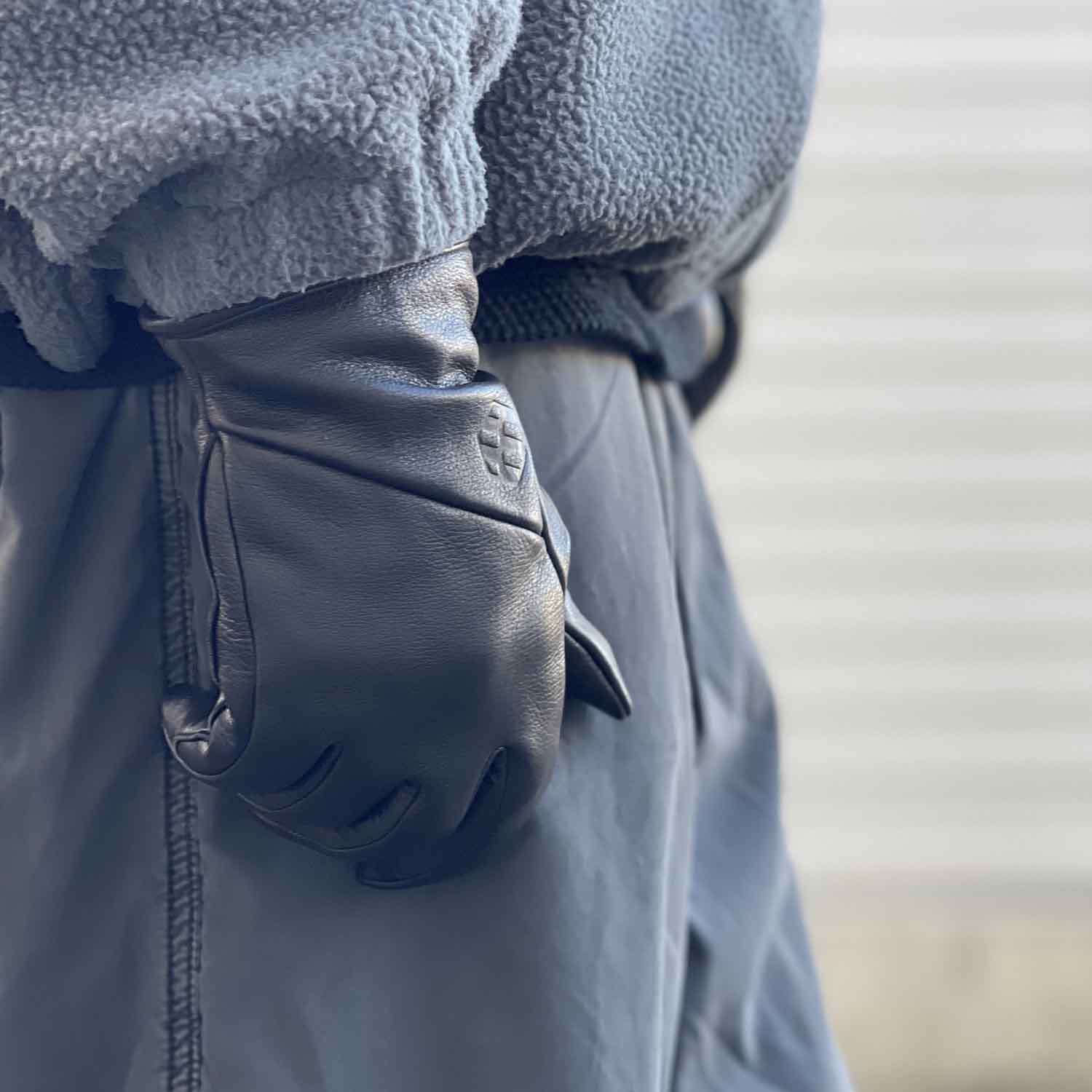 handson grip ハンズオングリップ ハイブリッドグローブ Fam+ ファムプラス POLARTEC®️Classic100 fleece lining ブラック
