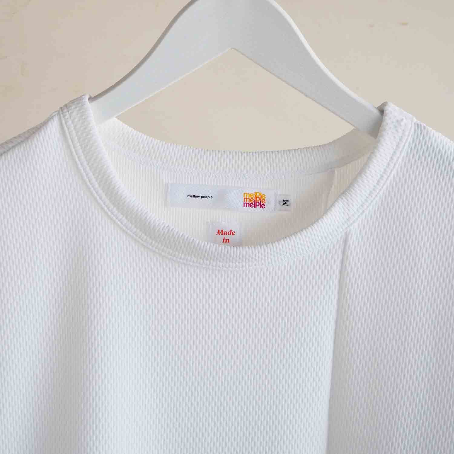 melple メイプル Salt Creek Thermal Dolman Sleeve ミリタリーサーマルドルマンスリーブTシャツ ホワイト
