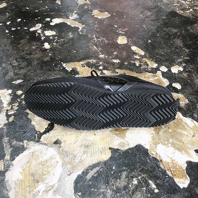 New Flat Horse Leather Black レザーシューズ ホースレザー ブラック
