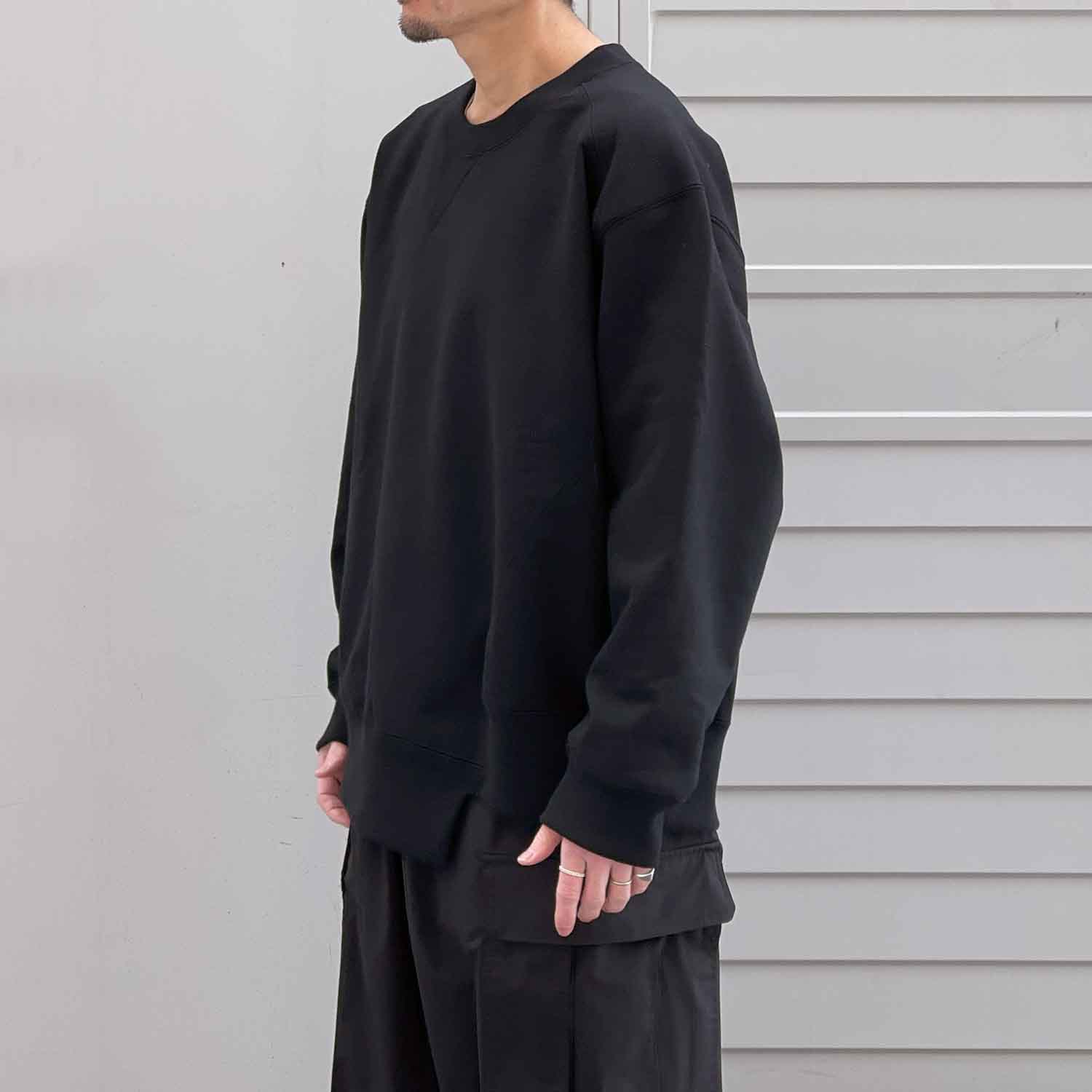 Blue Books Co. ブルーブックスコー Twisty Sweatshirts Crew ツイスティースウェットシャツ Black ブラック
