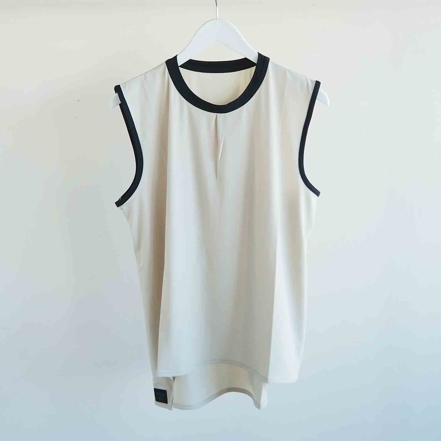 BUDO ブドー Mountain Pass top Sleeve Less マウンテンパストップノースリーブ off white