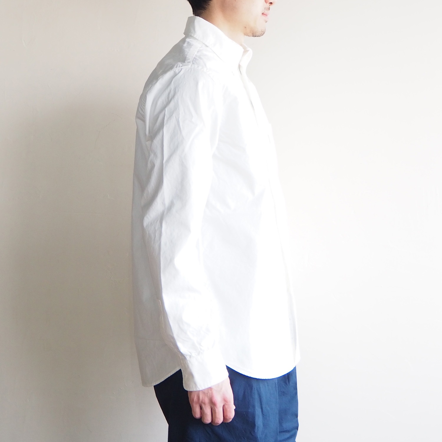 SH エスエイチ BUTTON DOWN SHIRT ボタンダウンシャツ WHITE ホワイト