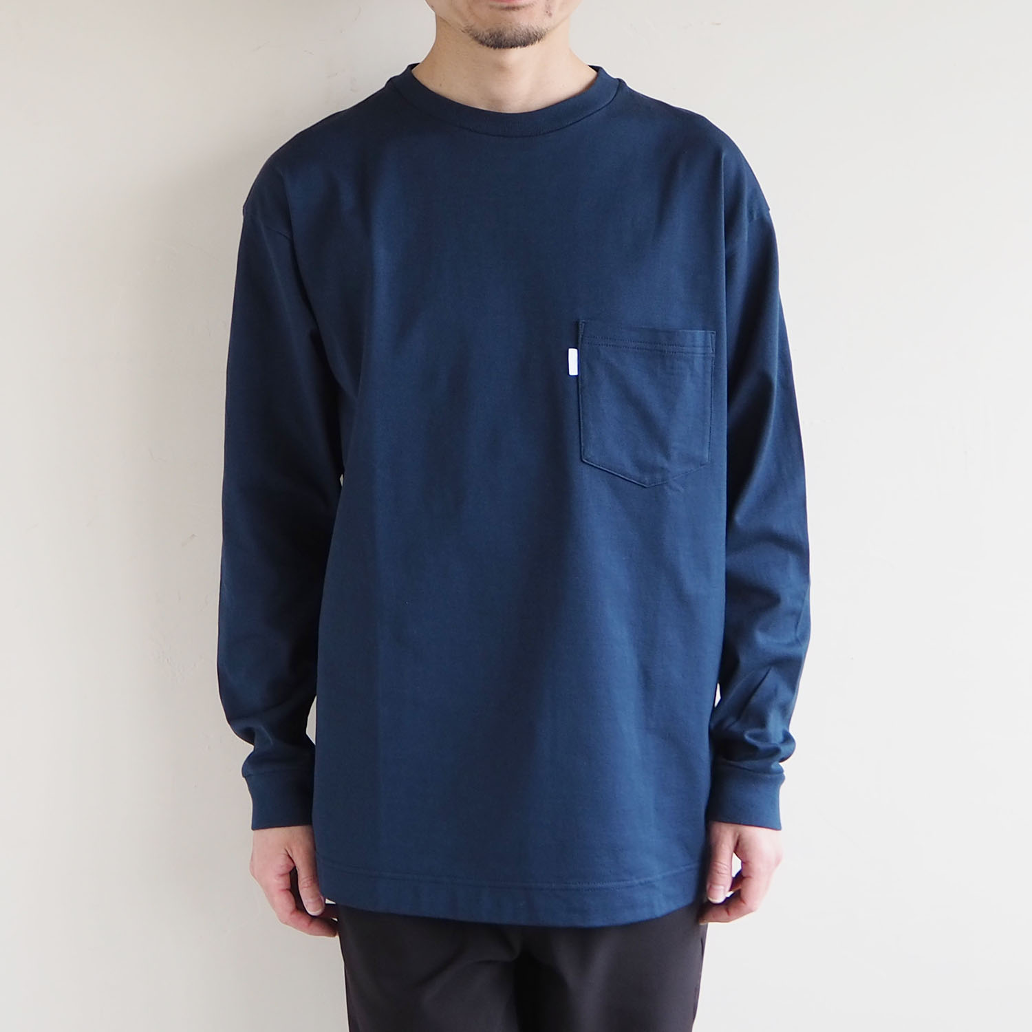 SH エスエイチ L/S T-SHIRT ロングスリーブTシャツ NAVY ネイビー