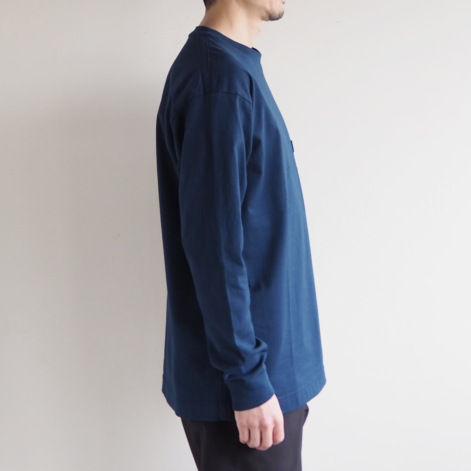 SH エスエイチ L/S T-SHIRT ロングスリーブTシャツ NAVY ネイビー