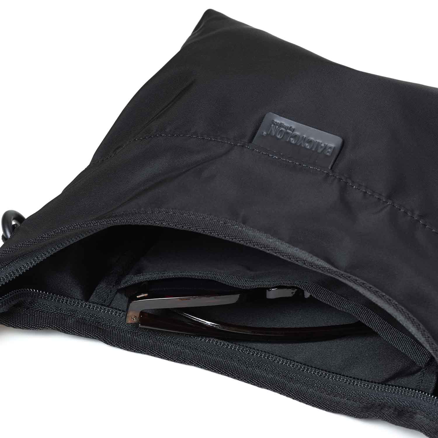 BAICYCLON by bagjack バイシクロンバイバッグジャック BCL-56 MINI SHOULDER BAG ミニショルダーバッグ Black 2 (NYLON TWILL)