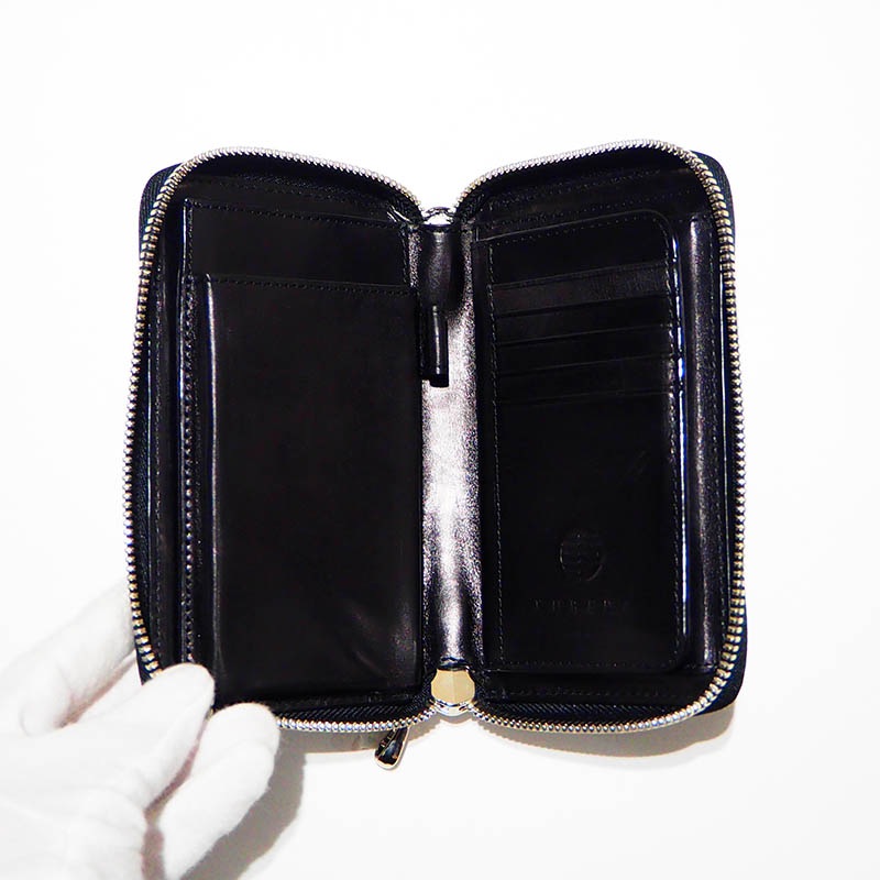MIDDLE WALLET / CORDOVAN / BLACK