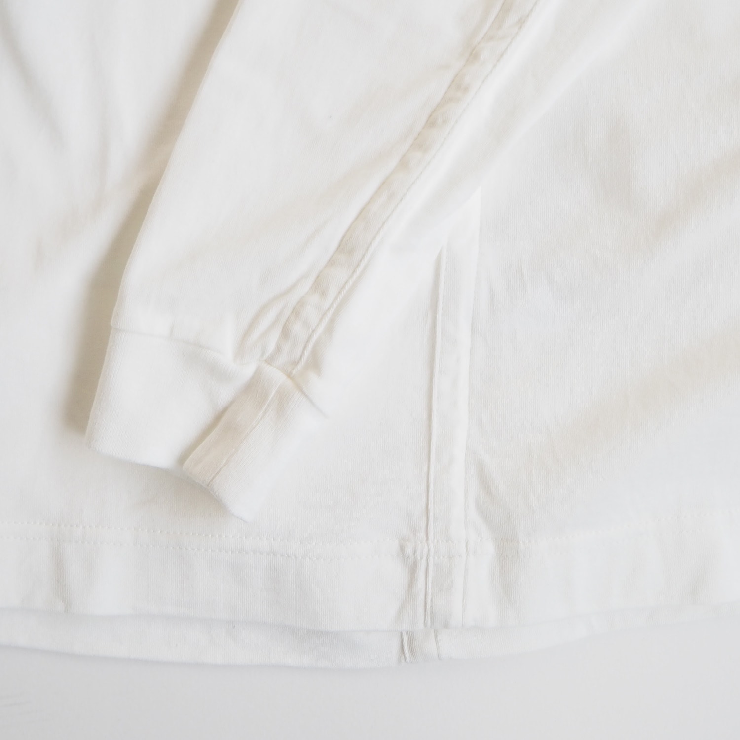 SH エスエイチ L/S T-SHIRT ロングスリーブＴシャツ WHITE ホワイト