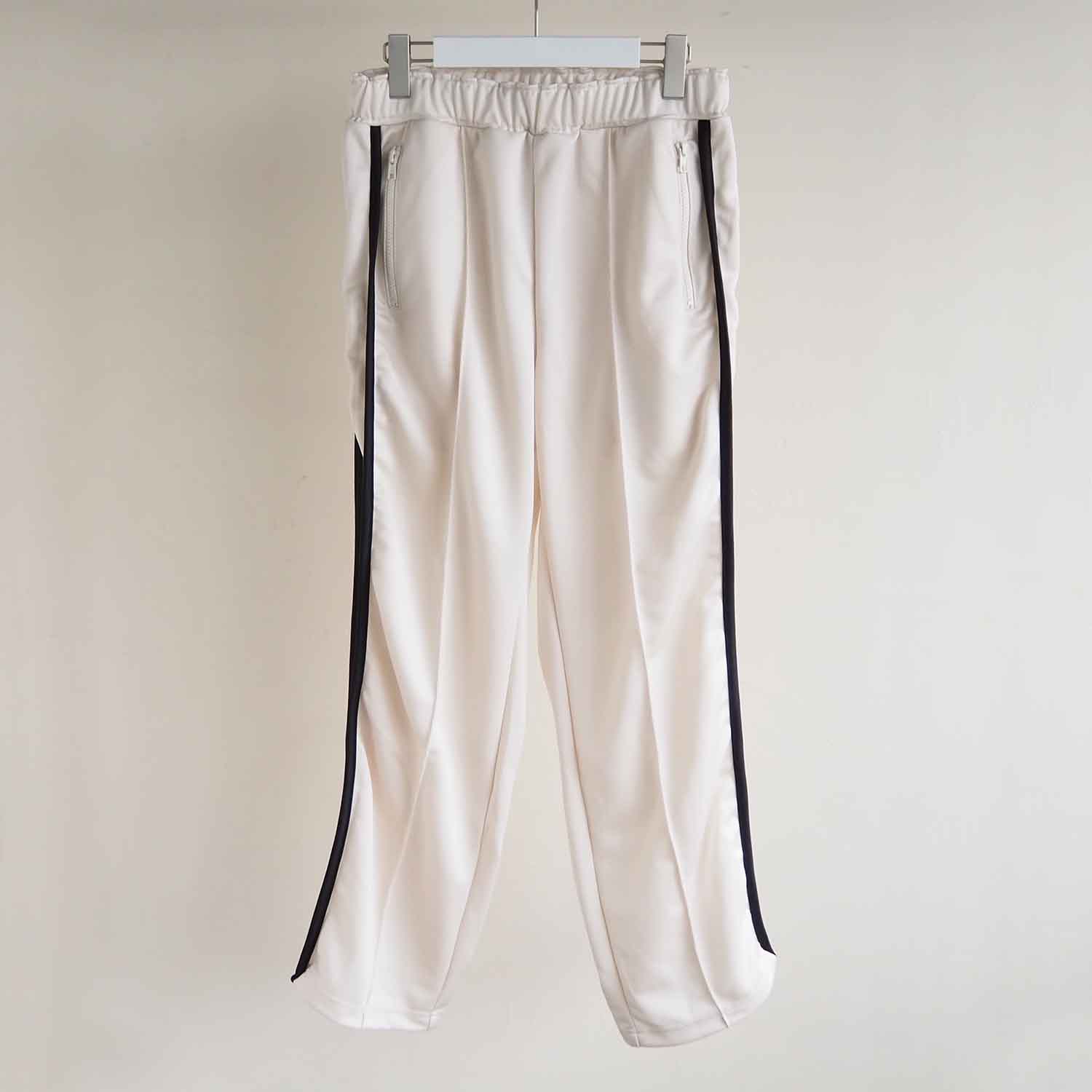 KIIT キート TRACK PANTS トラックパンツ ライトベージュ×ブラック