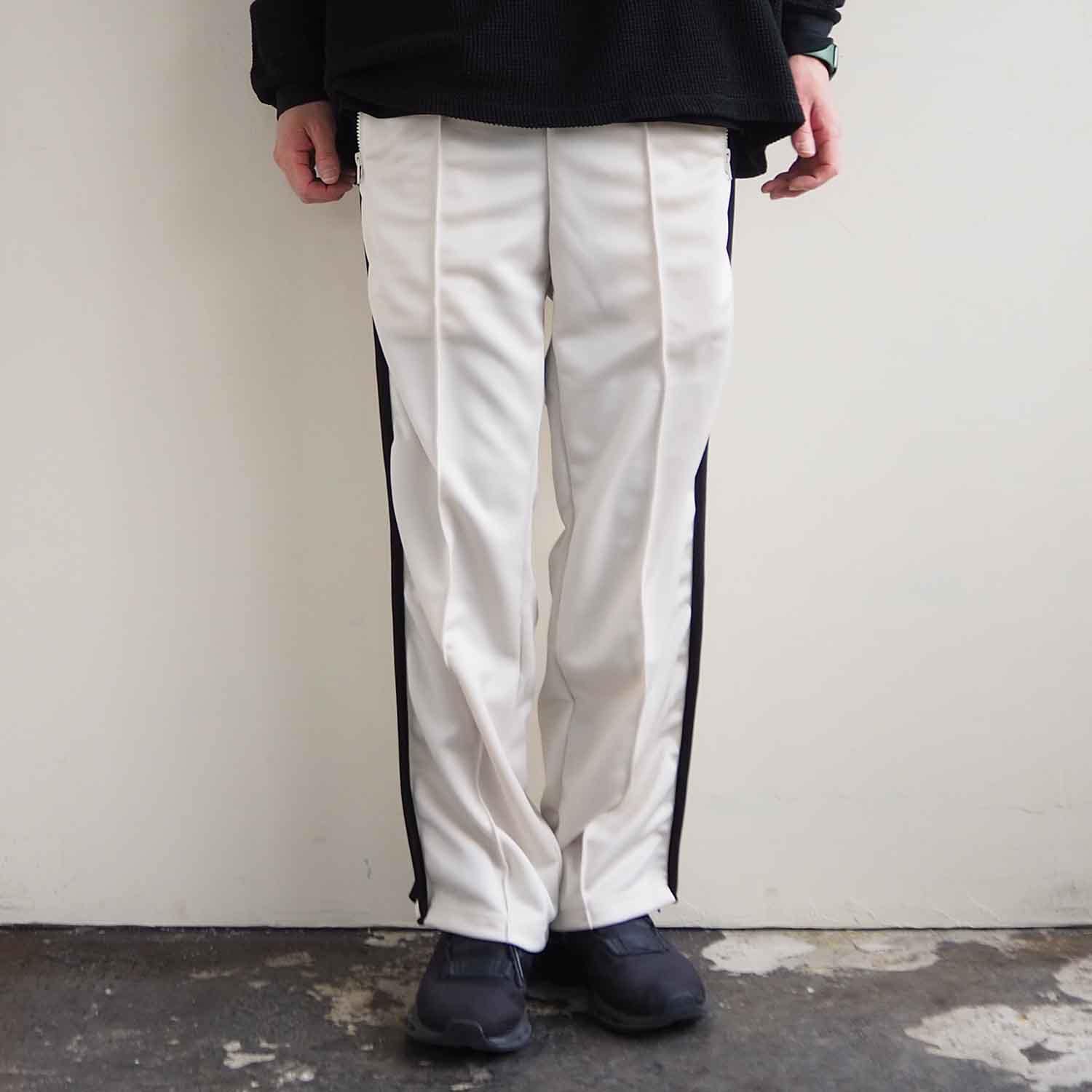 KIIT キート TRACK PANTS トラックパンツ ライトベージュ×ブラック