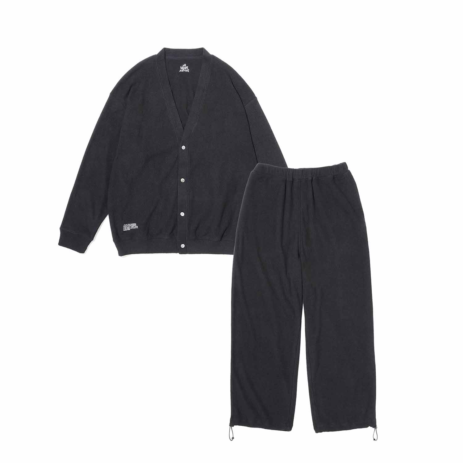 FreshService フレッシュサービス ReFresh!Service リフレッシュサービス UTILITY PILE CARDIGAN SET-UP パイルカーディガンセットアップ BLACK ブラック