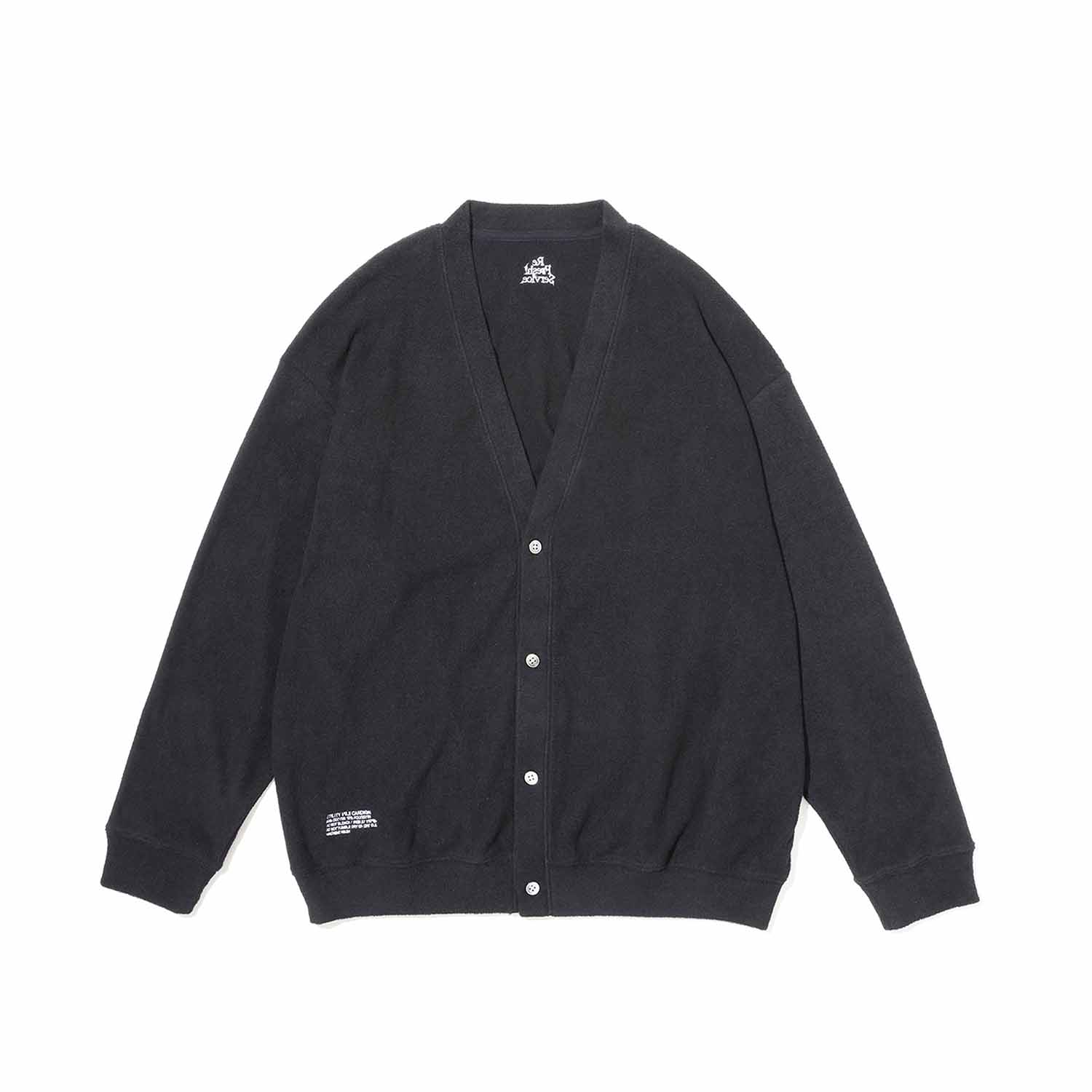 FreshService フレッシュサービス ReFresh!Service リフレッシュサービス UTILITY PILE CARDIGAN SET-UP パイルカーディガンセットアップ BLACK ブラック