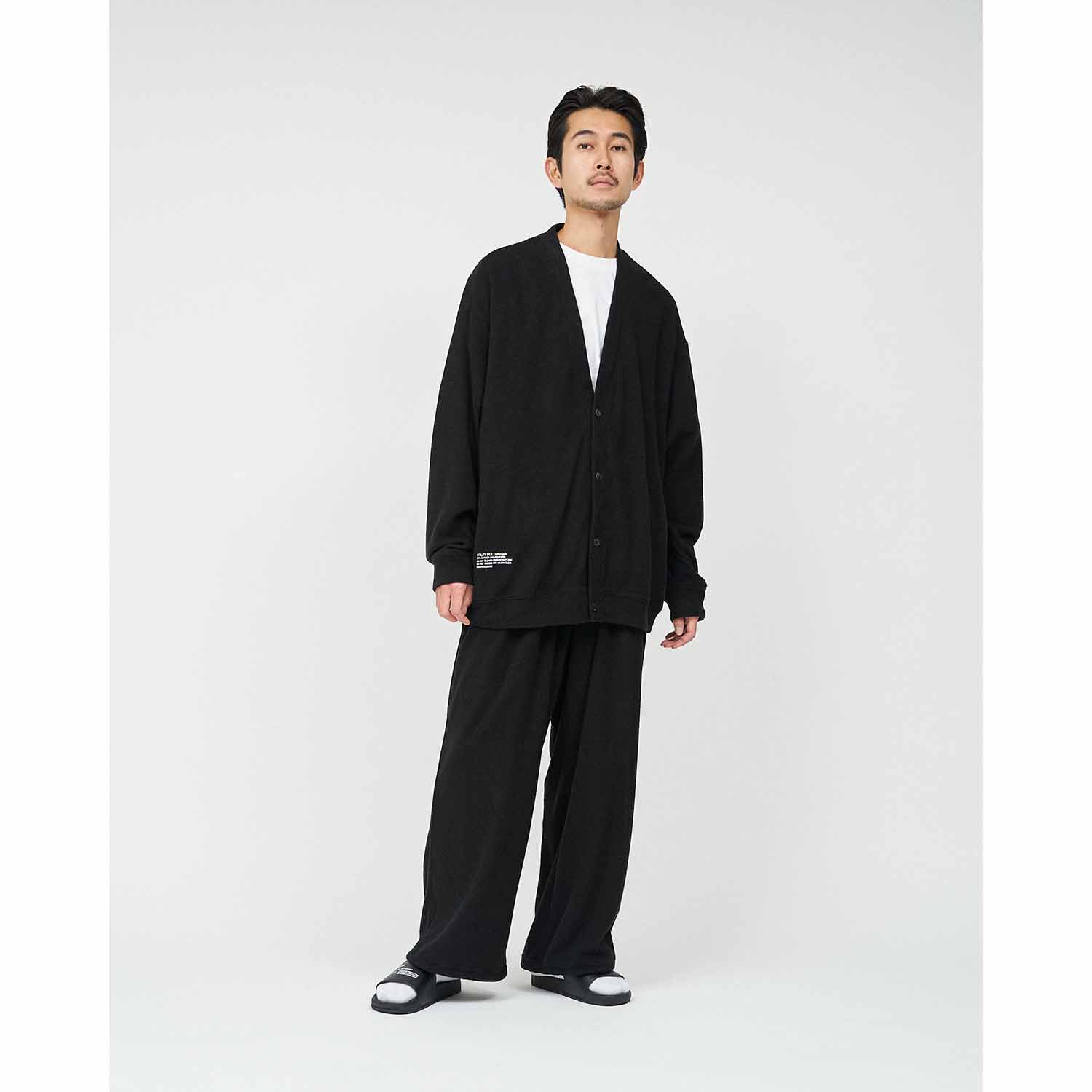 FreshService フレッシュサービス ReFresh!Service リフレッシュサービス UTILITY PILE CARDIGAN SET-UP パイルカーディガンセットアップ BLACK ブラック