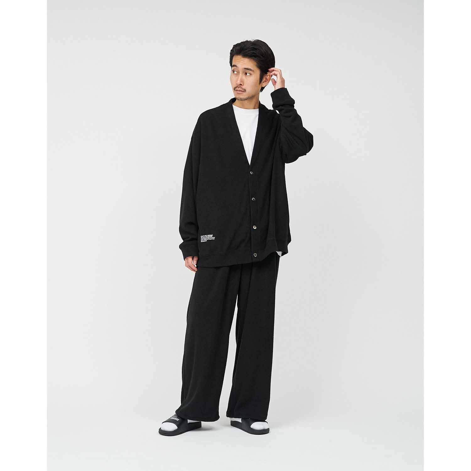 FreshService フレッシュサービス ReFresh!Service リフレッシュサービス UTILITY PILE CARDIGAN SET-UP パイルカーディガンセットアップ BLACK ブラック