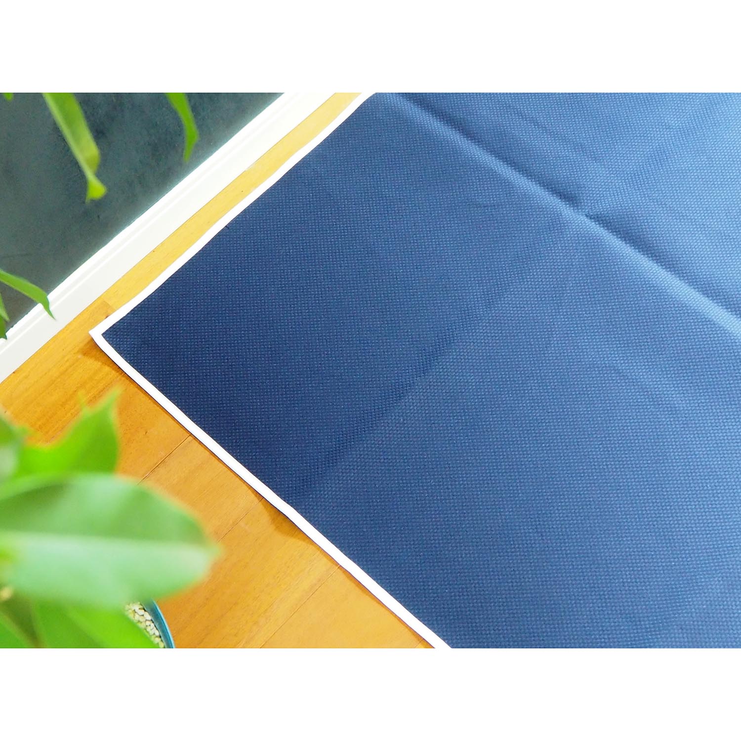 Cabas キャバ Multi rug Square マルチラグ スクエア ネイビー×ホワイト