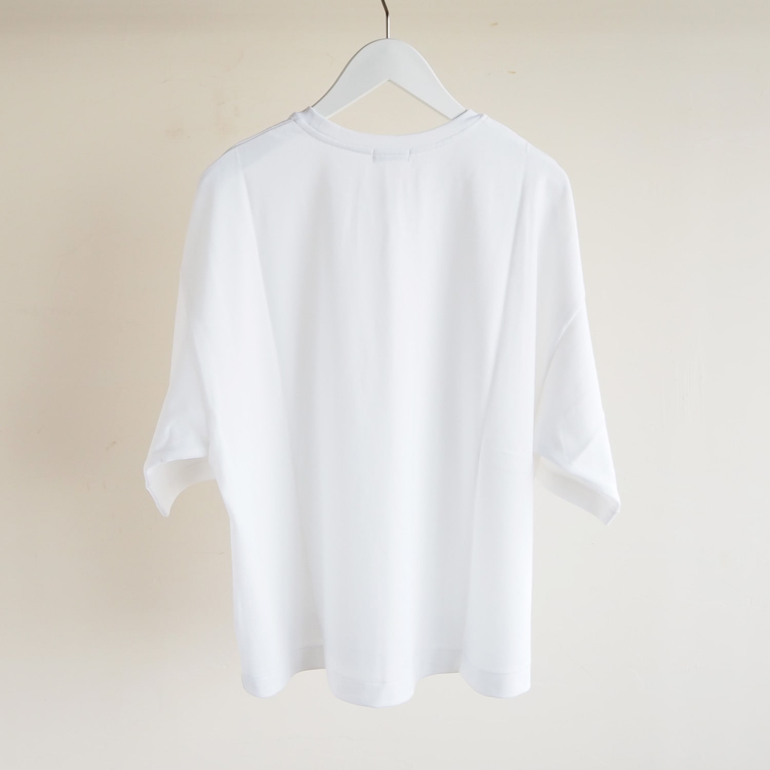 NEPLA. WOMENS WIDE-T ネプラ ウィメンズ ワイドTシャツ コットン×シルク ホワイト