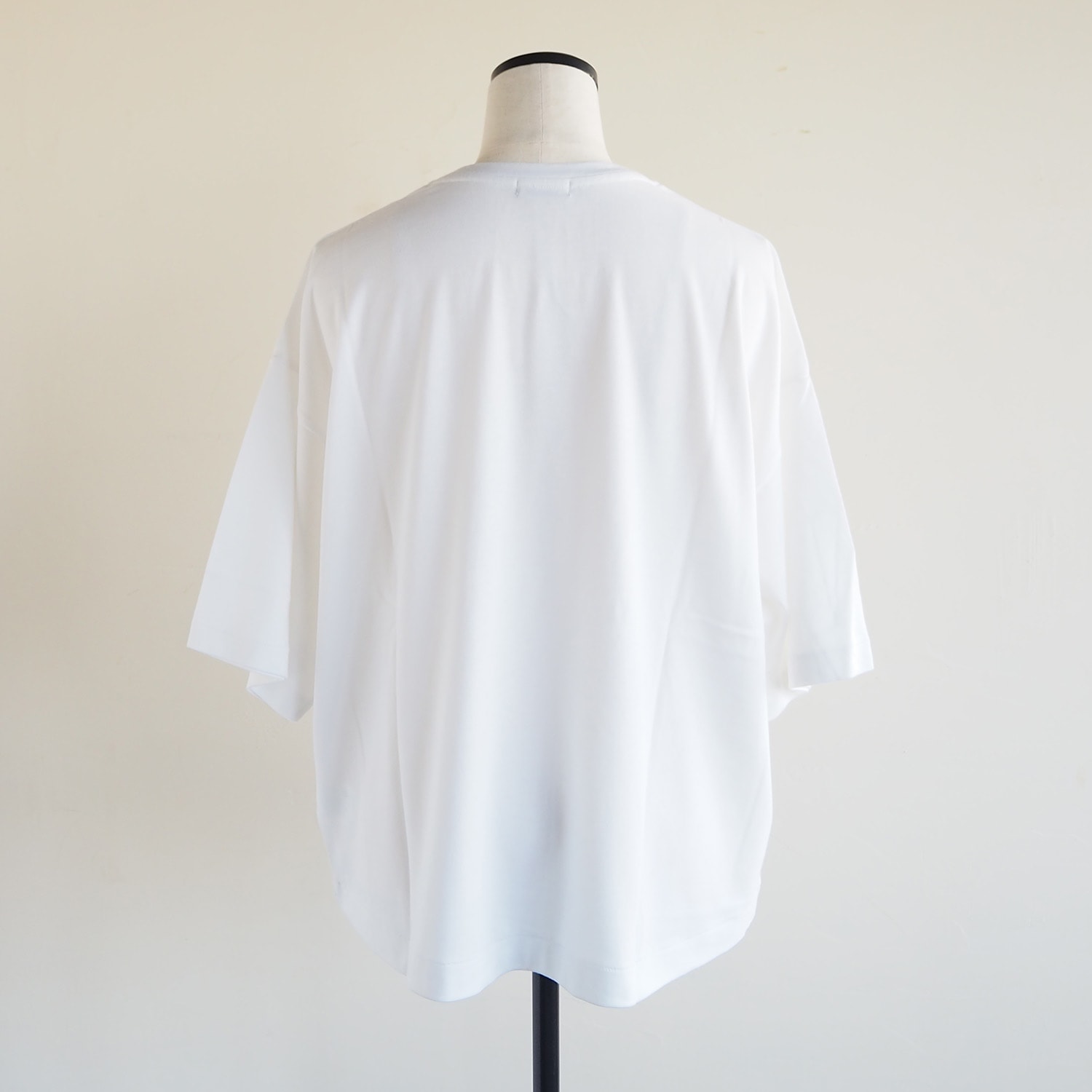 NEPLA. WOMENS WIDE-T ネプラ ウィメンズ ワイドTシャツ コットン×シルク ホワイト