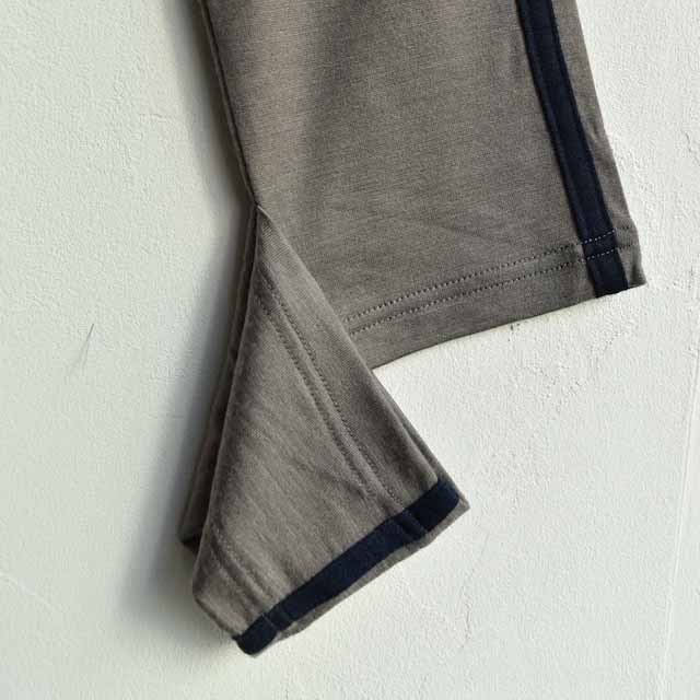 BUDO ブドー Merino Wool Long Cut Sleeve メリノウールロングスリーブカットソー Utsubushi ×Navy
