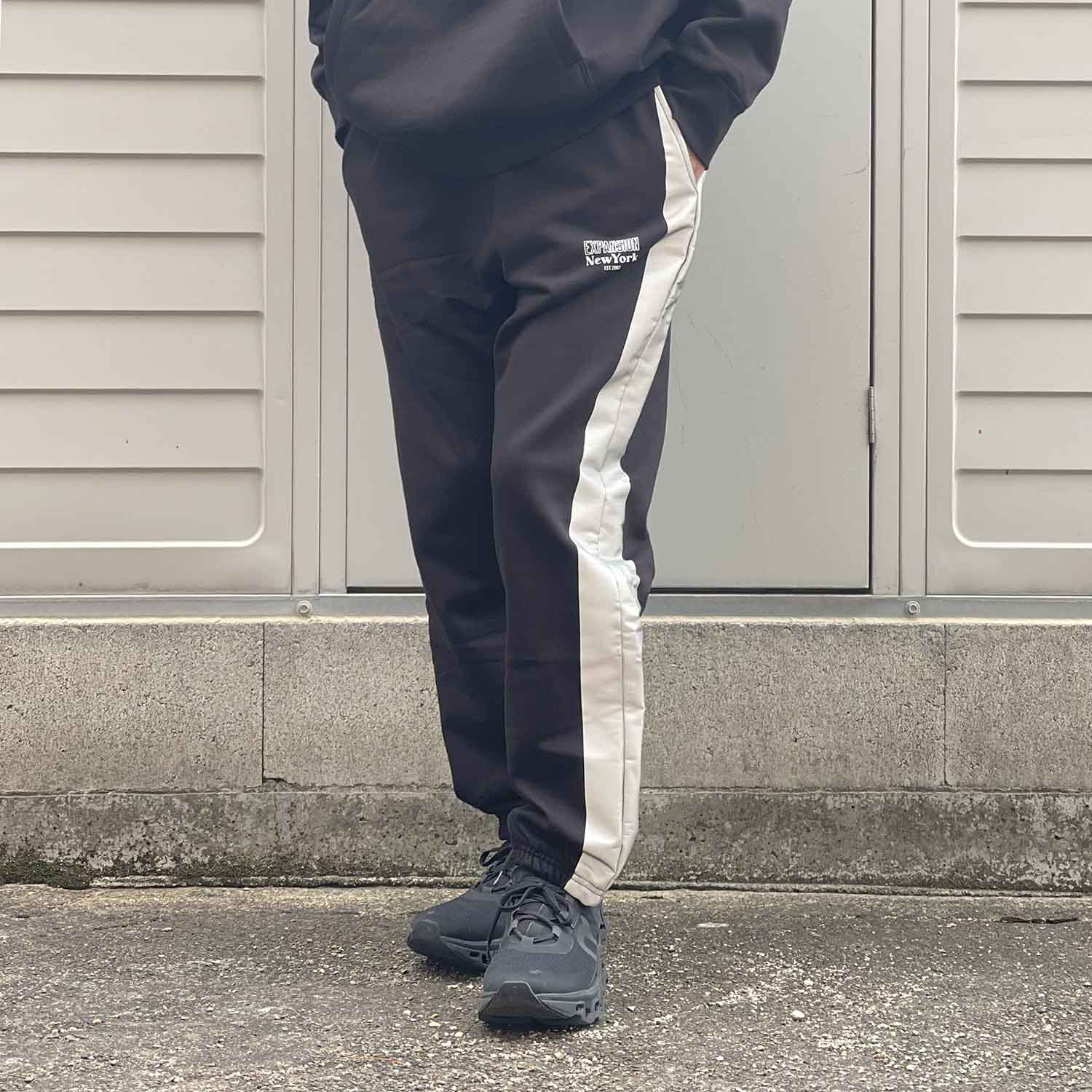 EXPANSION エクスパンション EXP HEMILOCK SWEATPANTS ヘムロックスウェットパンツ ブラック