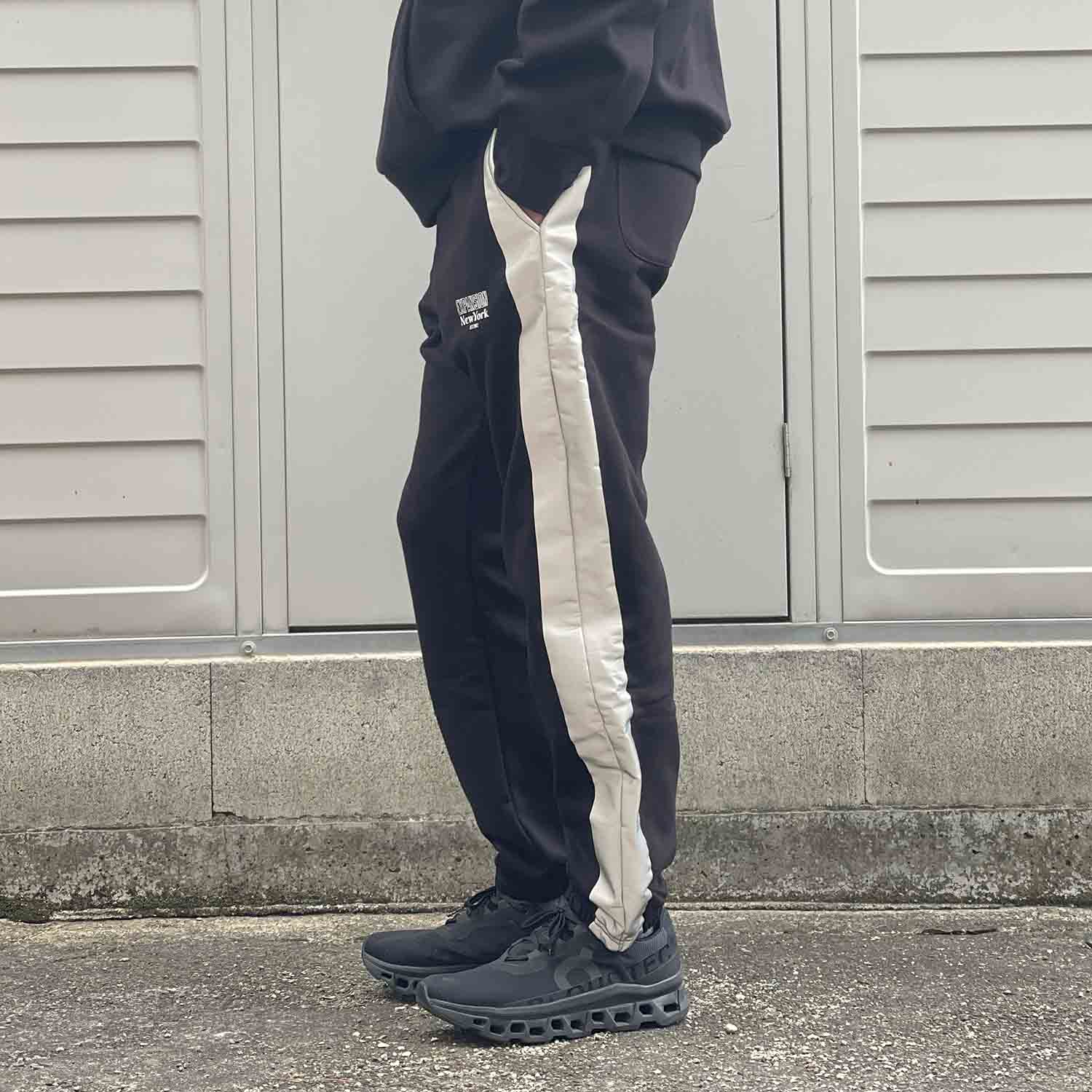 EXPANSION エクスパンション EXP HEMILOCK SWEATPANTS ヘムロックスウェットパンツ ブラック