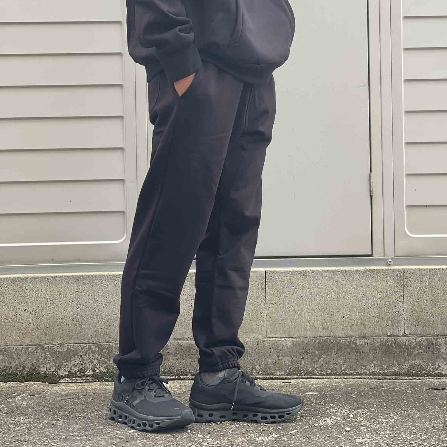 EXPANSION エクスパンション EXP HEMILOCK SWEATPANTS ヘムロックスウェットパンツ ブラック