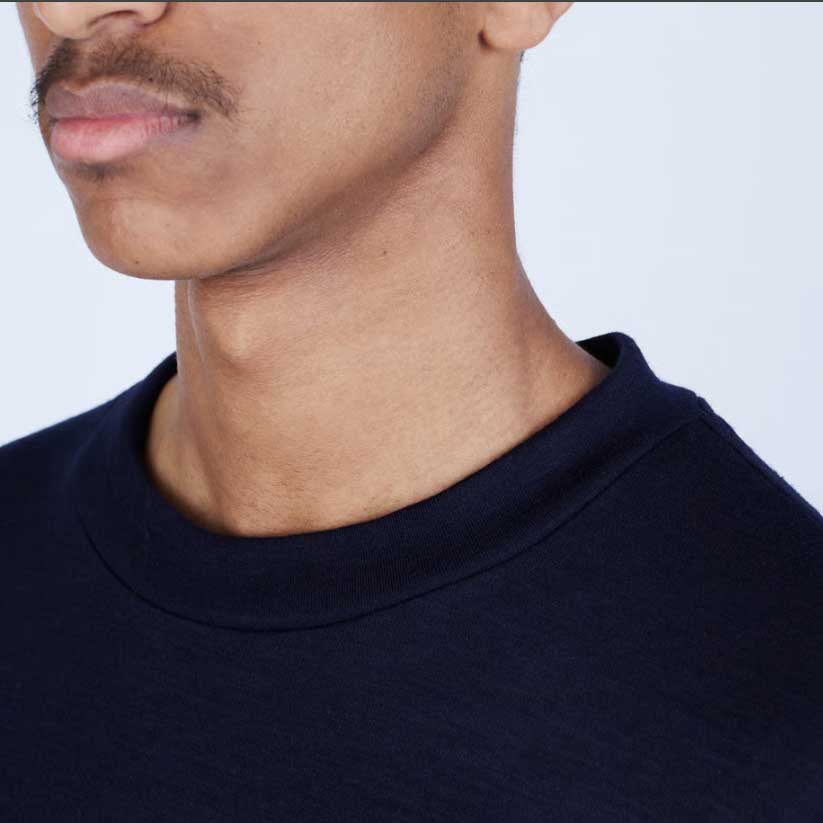 UNTRACE アントレース _260 ボックスシルエットウールTシャツ BLACK