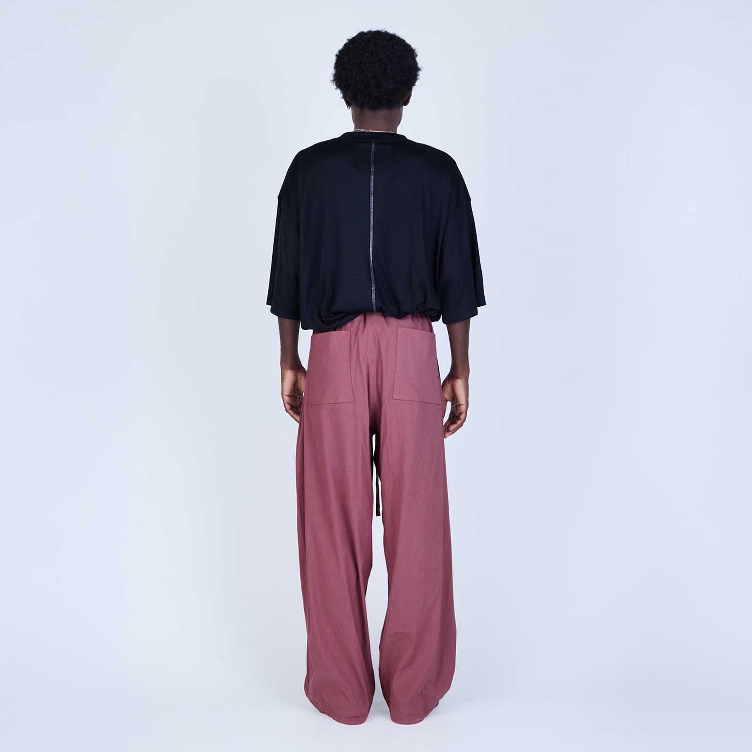 UNTRACE アントレース _260 ボックスシルエットウールTシャツ BLACK