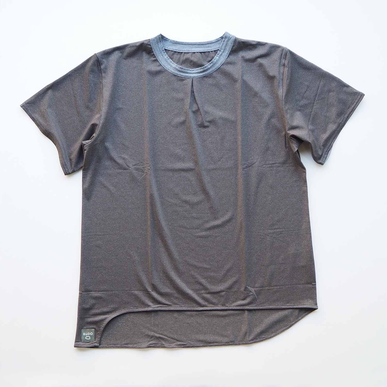 BUDO ブドー Mountain Pass top Short Sleeve マウンテンパストップ半袖カットソー charcoal チャコール