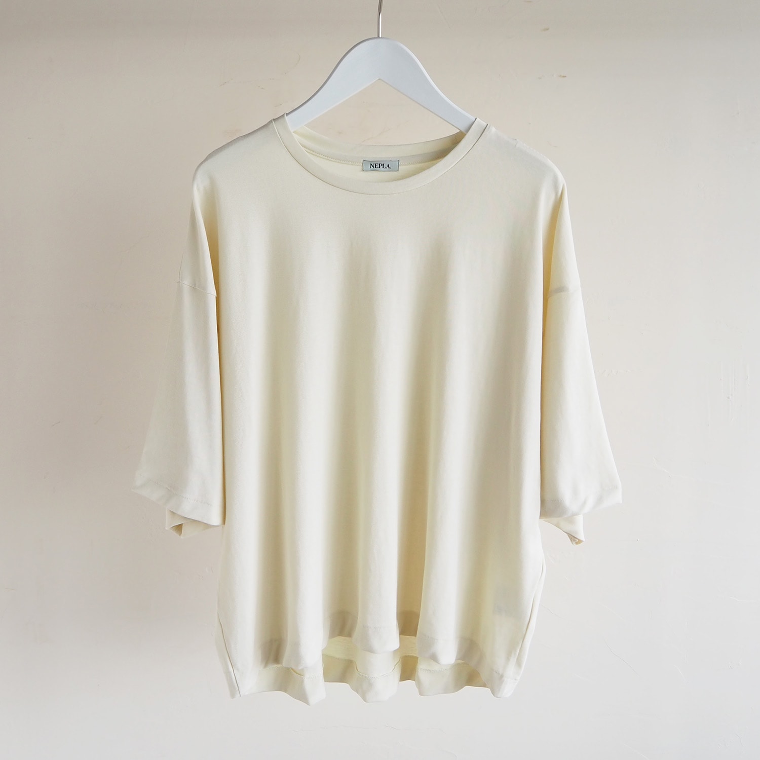 NEPLA. WOMENS WIDE-T ネプラ ウィメンズ ワイドＴシャツ アイボリー