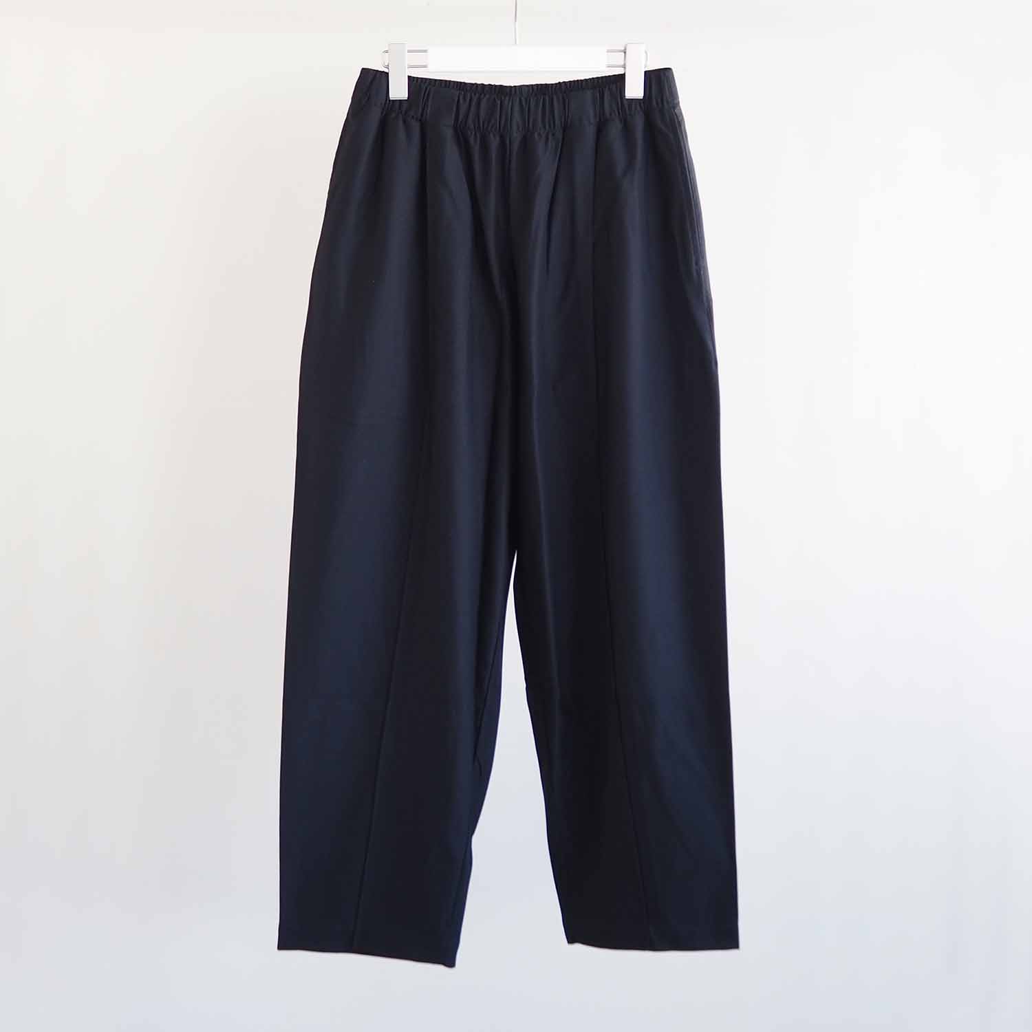 LOOP315 ループサンイチゴ Supima Cotton Knit Easy Pants Balancircular スーピマコットンバランサーツイルニットイージーパンツ Black