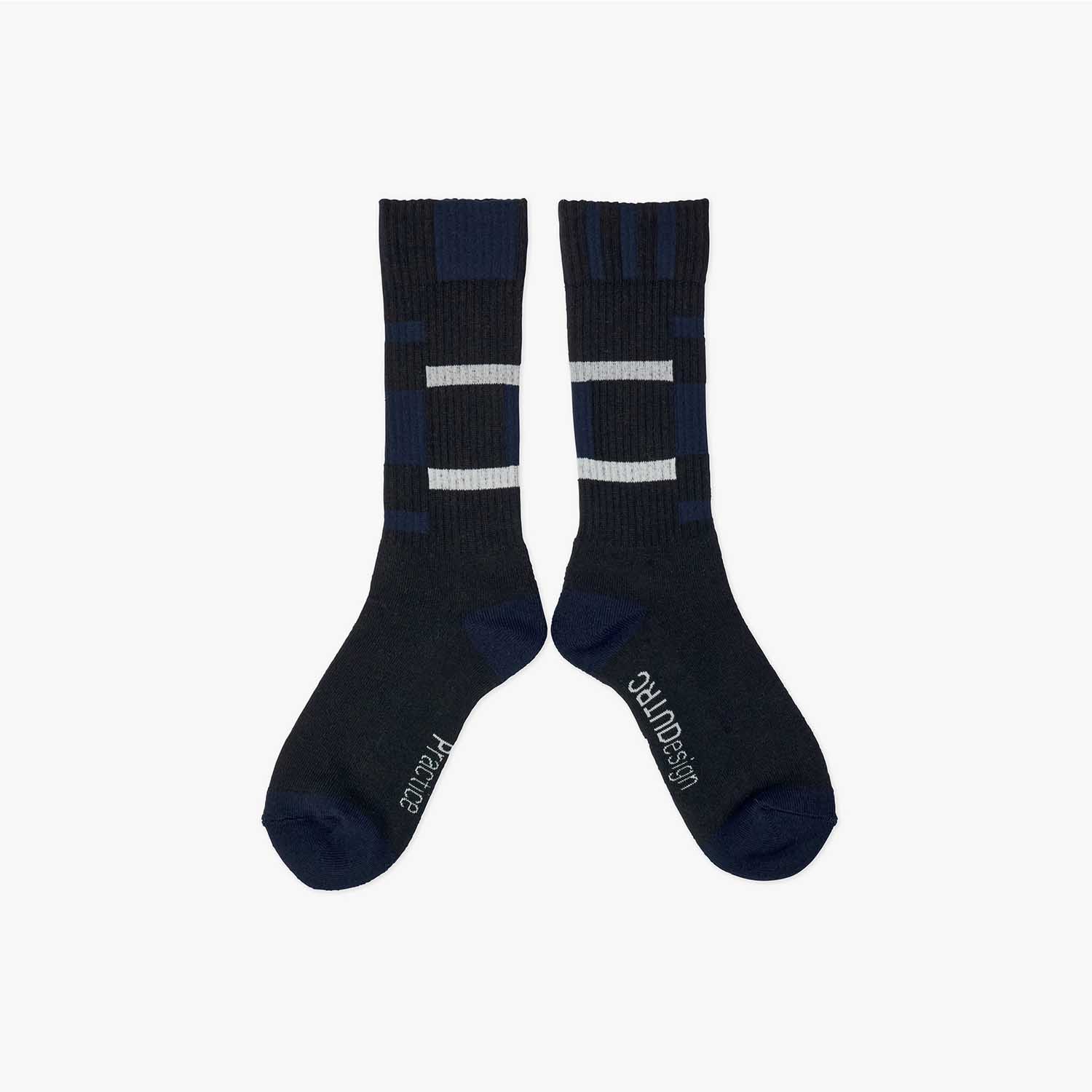 UNTRACE アントレース _248 グラフィックソックス BLACK