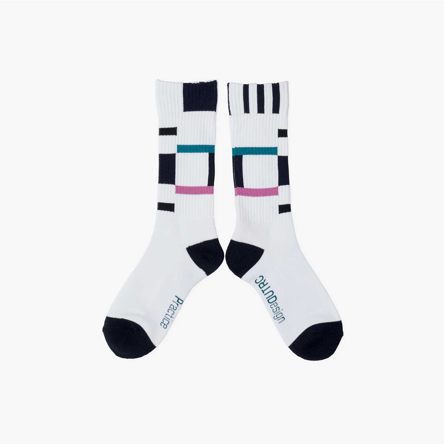 UNTRACE アントレース _248 グラフィックソックス WHITE