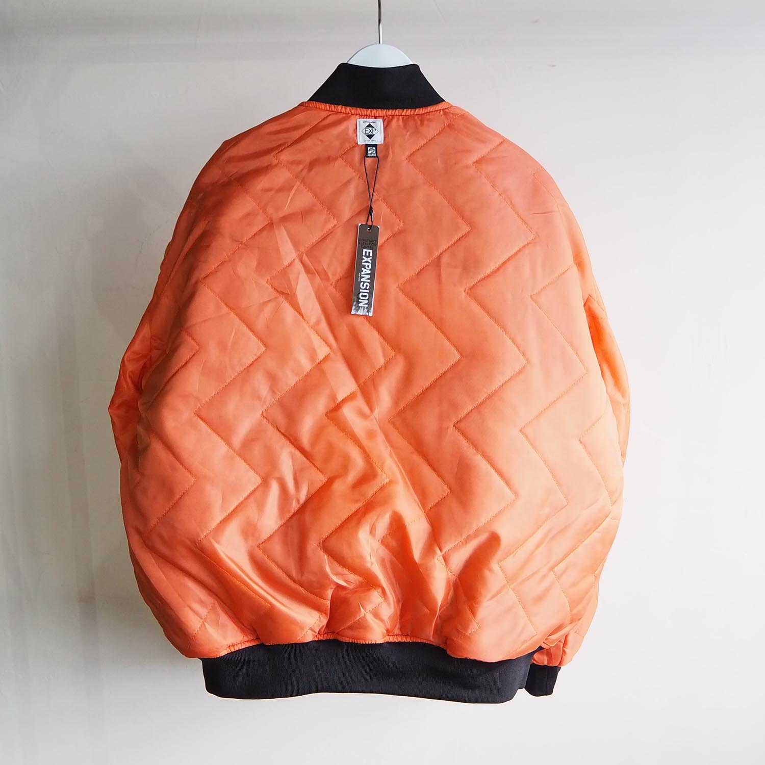 EXPANSION NY BOMBER JKT 袖レザー ブラック MA-1 EXPANSION NY BOMBER JKT 袖レザー ブラック MA-1