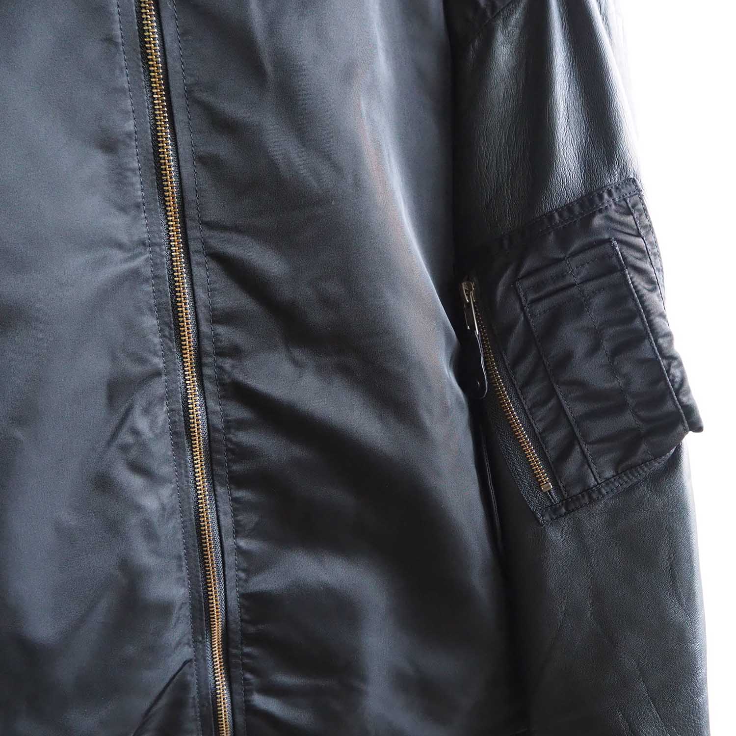 expansion ボンバージャケット リバーシブル EXPANSION エクスパンション Bomber JKT Leather Sleeve ボンバー