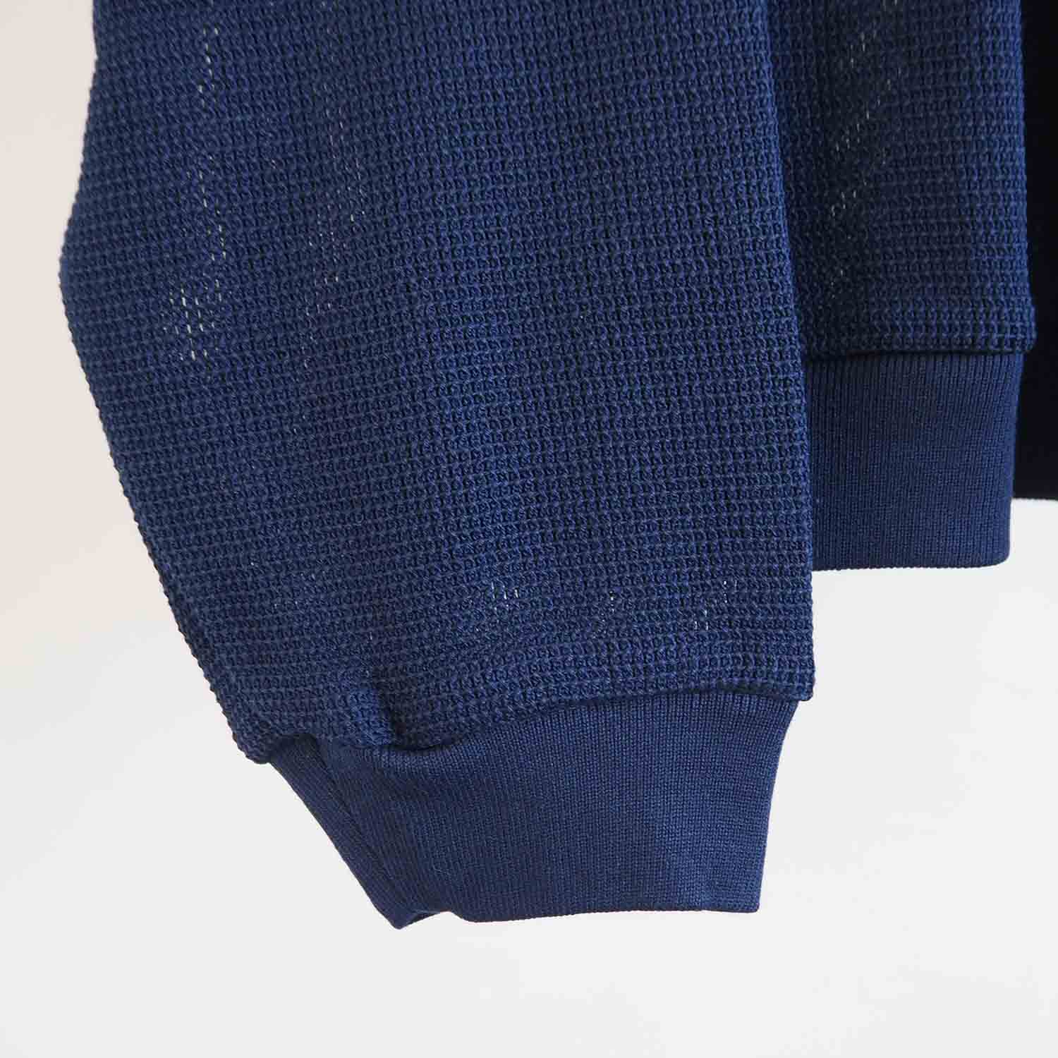 KIIT キート RUSSEL MESH WIDE SLEEVE SWEAT SHIRT ラッセルメッシュワイドスリーブスウェットシャツ ネイビー