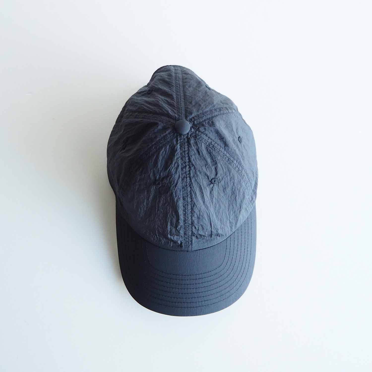 ERA. イーラ SHRINK TAFFETA 6 PANEL CAP シュリンクナイロン6パネル 