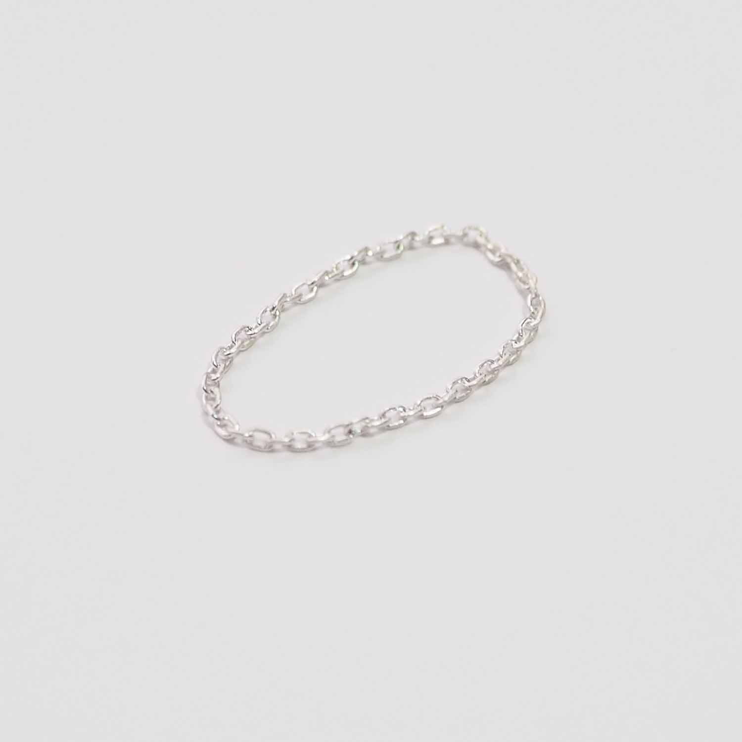 ERA. イーラ TWNKL AZK NARROW RING ナローアズキチェーンリング シルバー