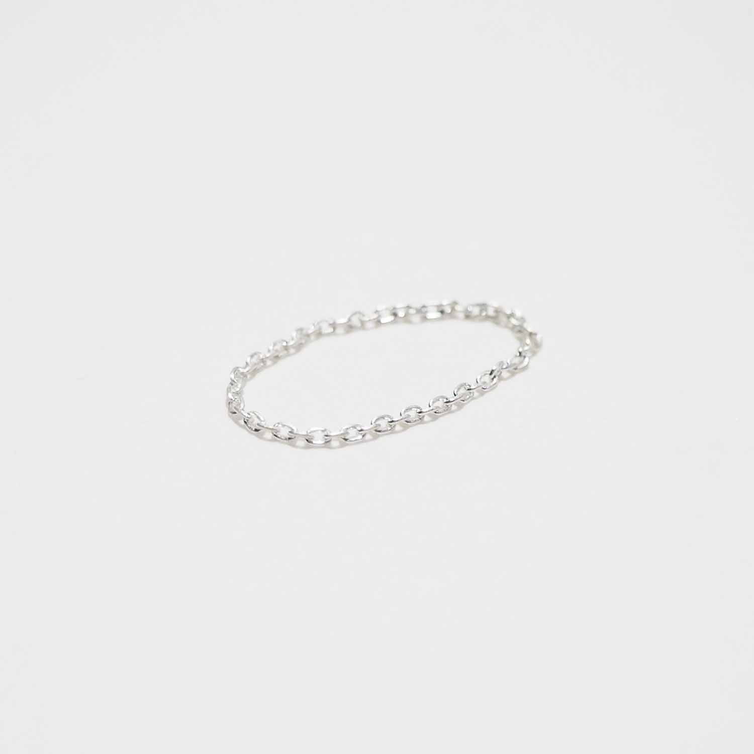ERA. イーラ TWNKL AZK NARROW RING ナローアズキチェーンリング シルバー
