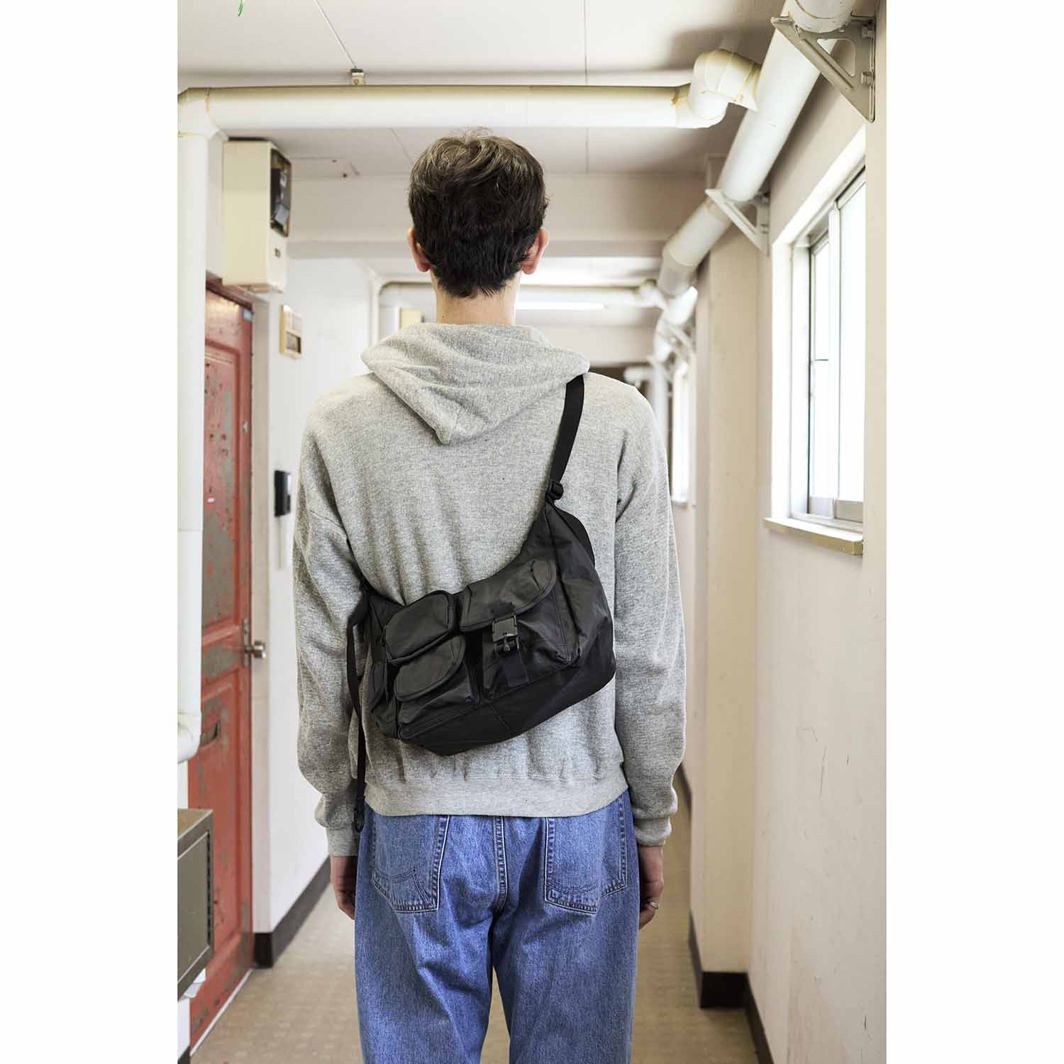 BAICYCLON by bagjack バイシクロンバイバッグジャック BCL-85 MULTI POCKET SHOULDER BAG (SMALL) BLACK2 マルチポケットショルダーバッグ スモール