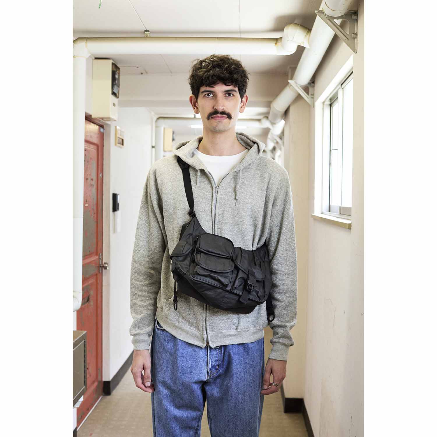 BAICYCLON by bagjack バイシクロンバイバッグジャック BCL-85 MULTI POCKET SHOULDER BAG (SMALL) BLACK2 マルチポケットショルダーバッグ スモール