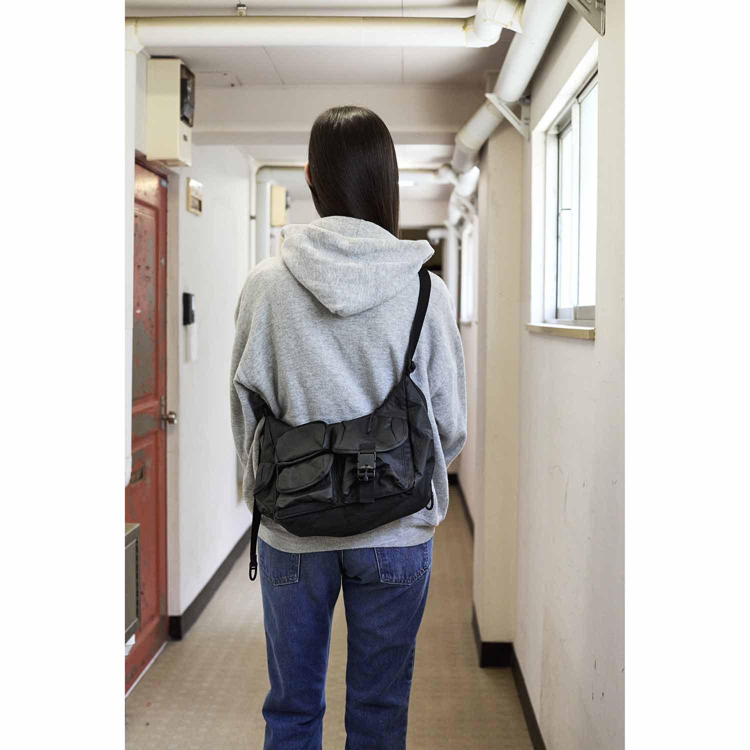 BAICYCLON by bagjack バイシクロンバイバッグジャック BCL-85 MULTI POCKET SHOULDER BAG (SMALL) BLACK2 マルチポケットショルダーバッグ スモール