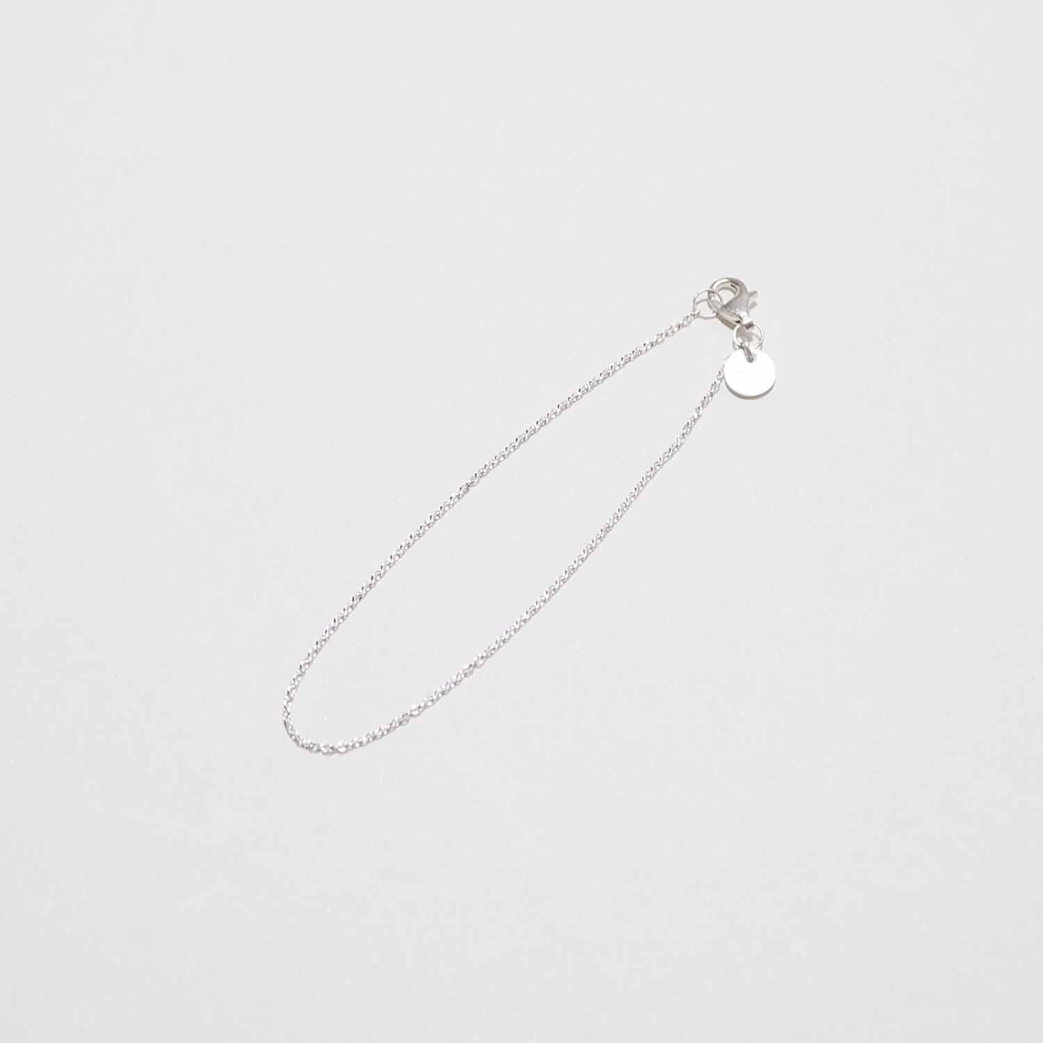 ERA. イーラ TWNKL AZK NARROW BRACELET ナローアズキチェーンブレスレット シルバー