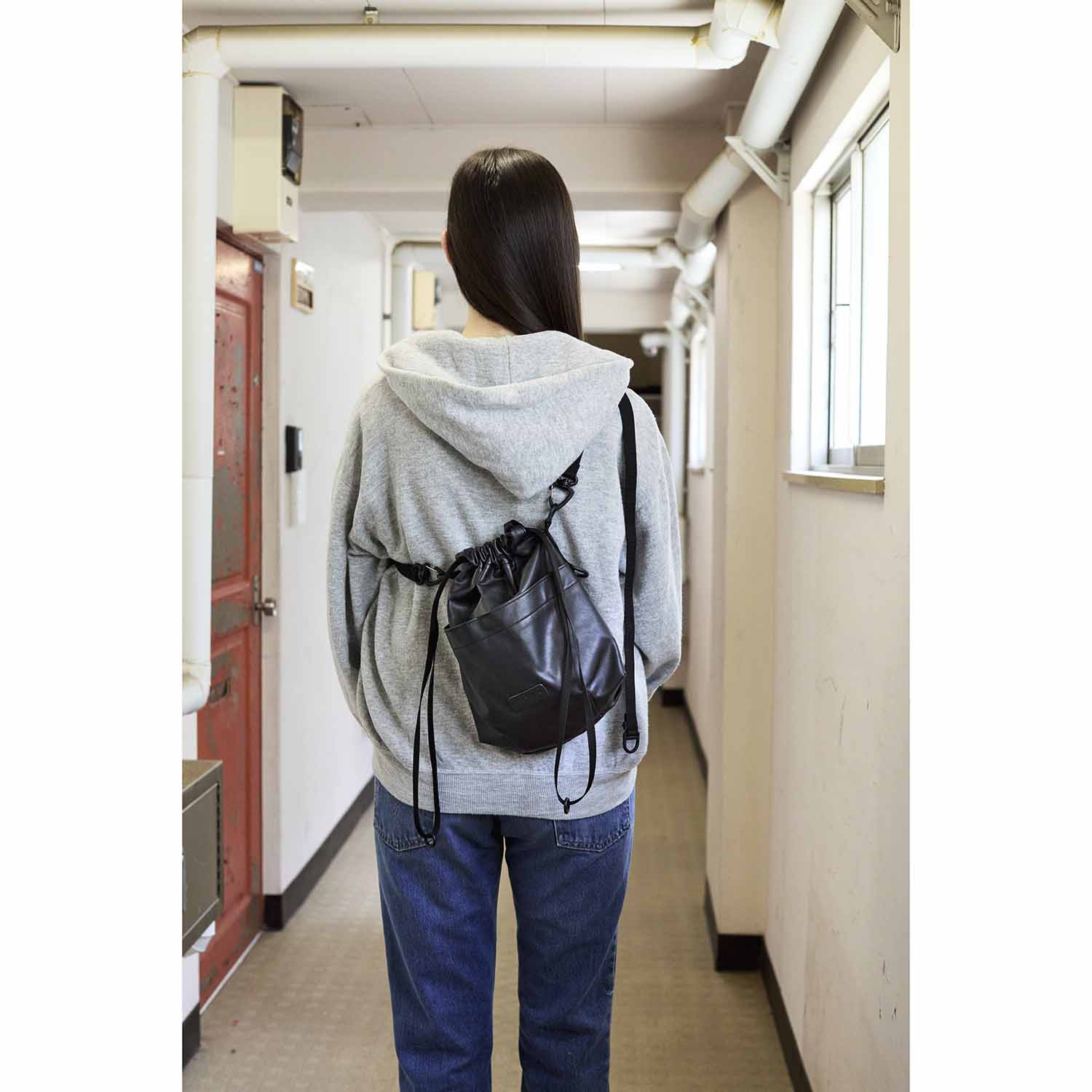 バックパック サンプル フロントフラップ ストラクチャーバックパック - ノワール