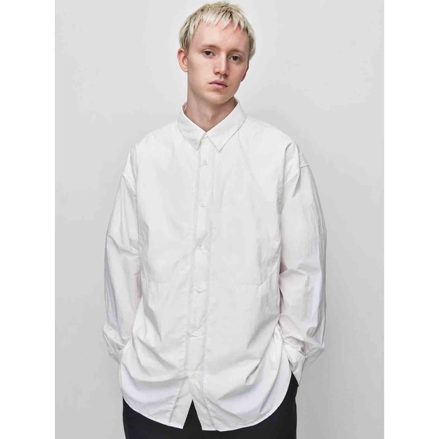 texnh テクネ SIDE PANELED POCKET SHIRT サイドパネルポケット