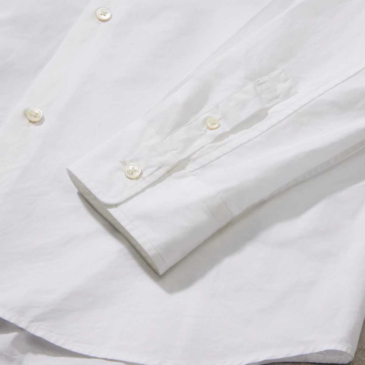 texnh テクネ SIDE PANELED POCKET SHIRT サイドパネルポケットシャツ ホワイト