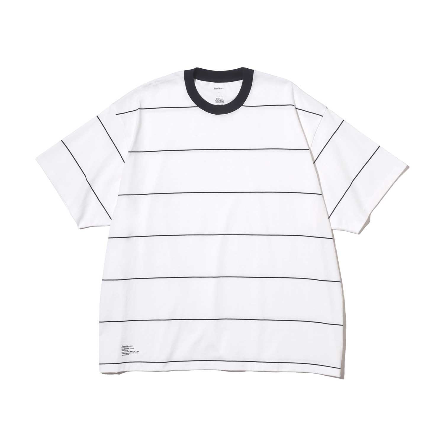 PANEL BORDER S/S T-SHIRT (WHITE) XL 新品 FreshService フレッシュサービス PIN BORDER S/S TEE ボーダーTシャツ